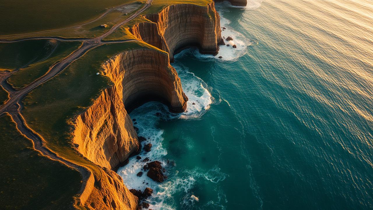 Coastal drone reel
