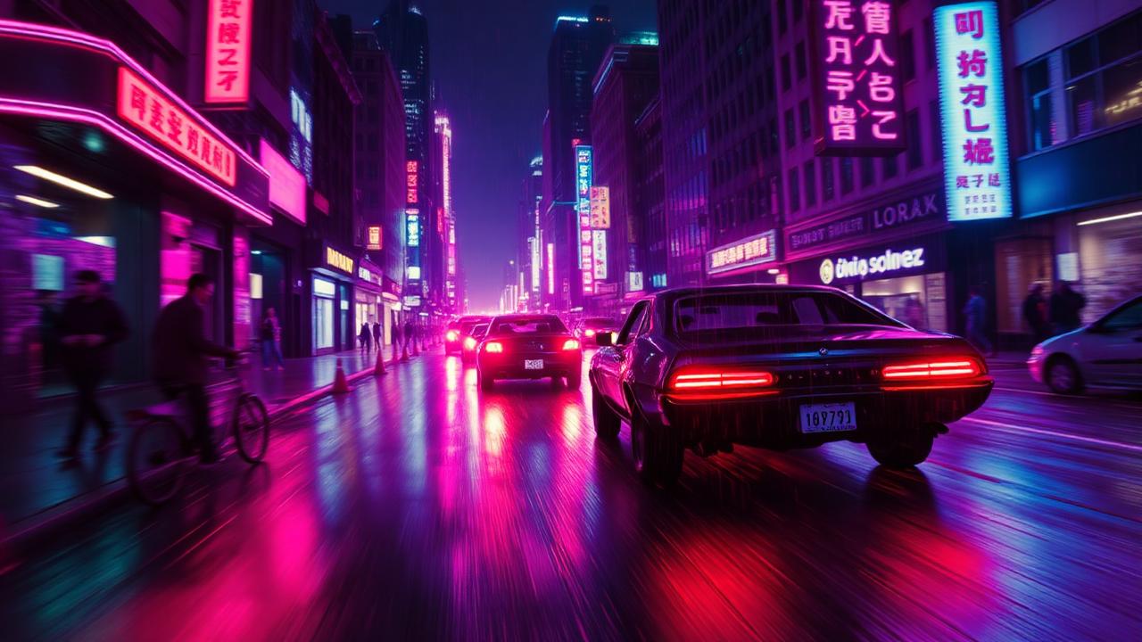 Neon city chase